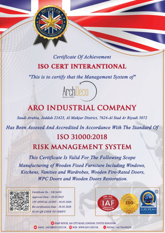 ISO 310002018 لنظام إدارة المخاطر